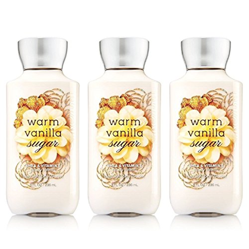 Bath and Body Works WARM VANILLA SUGAR Body Lotion 8 FL OZ (3 Pack ...