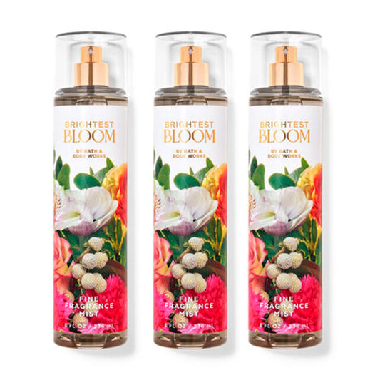 B&BW - Bath and Body - Brightest Bloom Fine Fragrance Mist 8 oz (Pack of 3)